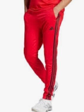 Adidas Men’s Red Track Pants with Black Stripes XL NWT